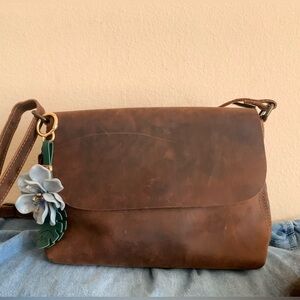 Buffalo Leather bag in brown great condition